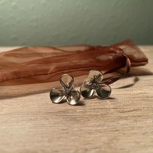 J crew earrings gold color never used